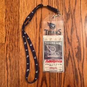 Vintage September 12, 1999 Tennessee Titans' Inaugural Game Ticket Stub Bengals